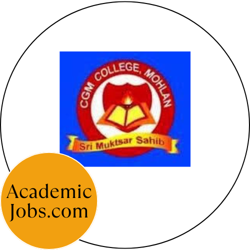C.G.M College Muktsar Mohlan Jobs